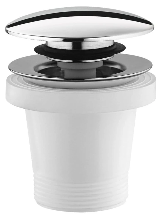Odpływ wannowy 6/4", klik-klak, chrom #3