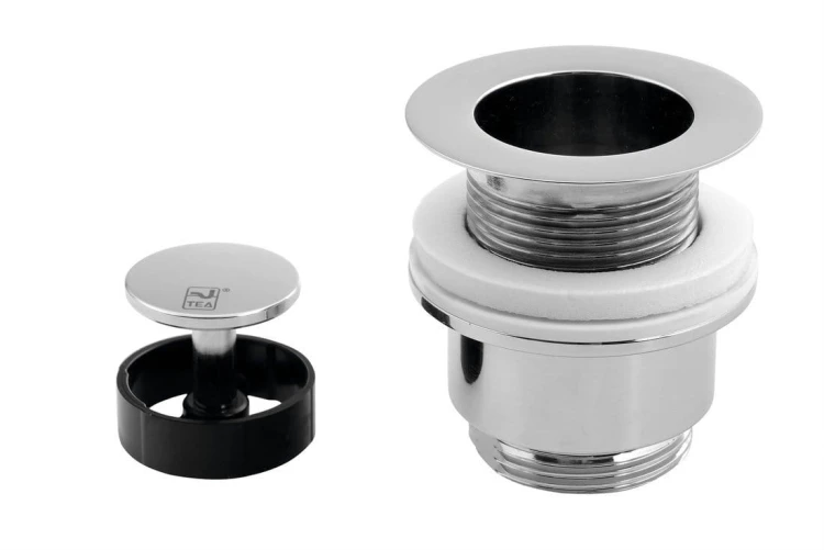 Korek umywalkowy 5/4“, niezamykana, design grzybek, 30-45mm, chrom #2