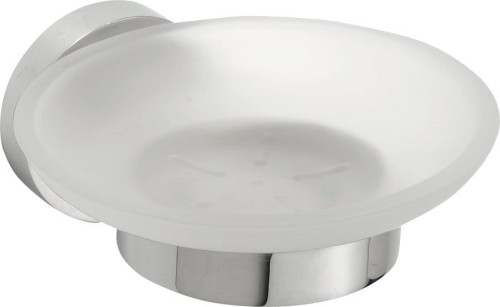 X-ROUND mydelniczka, szkło mleczne, chrom