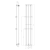 Rysunek techniczny - COLONNA grzejnik 298x1800mm, srebro metalik