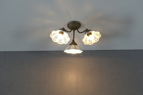 NAPOLI oświetlenie sufitowe, E14 3x40W, 230V, IP21, klosz ceramiczny, brąz #2