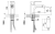 Rysunek techniczny - FACTOR bateria bidetowa, chrom