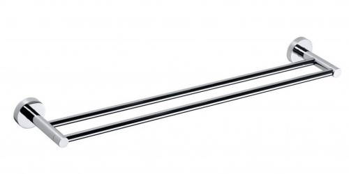 X-ROUND E podwójny wieszak na ręczniki 600mm, chrom