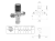 Rysunek techniczny - Termostatyczny regulator wody, 1/2", 30-60 stopni, zawory zwrotne