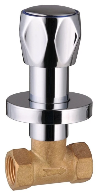 Zawór zamknięty podtynkowy 1/2", chrom