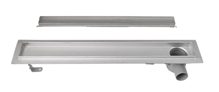 PAVINO odpływ liniowy ze stali nierdzewnej z rusztem do płytek, L-860, DN50 #4