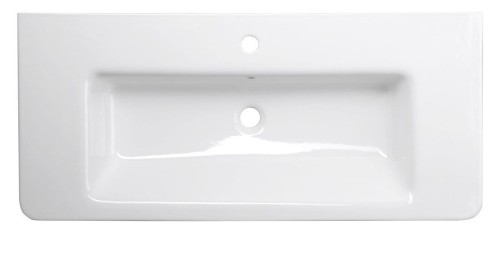 CITY umywalka ceramiczna 100x45cm, biały #2