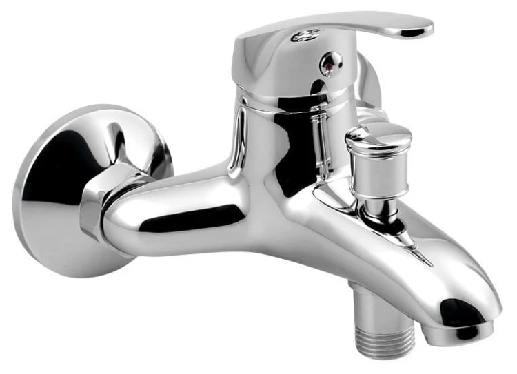 AQUALINE 35 bateria wannowa ścienna, 100mm rozstaw, chrom