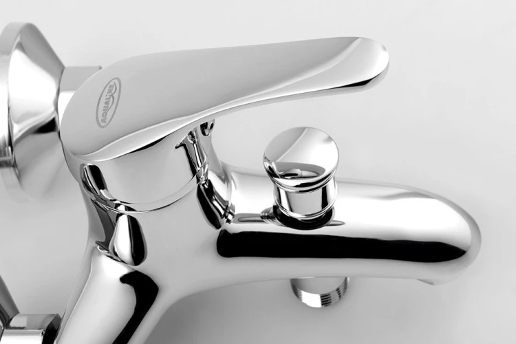 AQUALINE 35 bateria wannowa ścienna, 100mm rozstaw, chrom #3