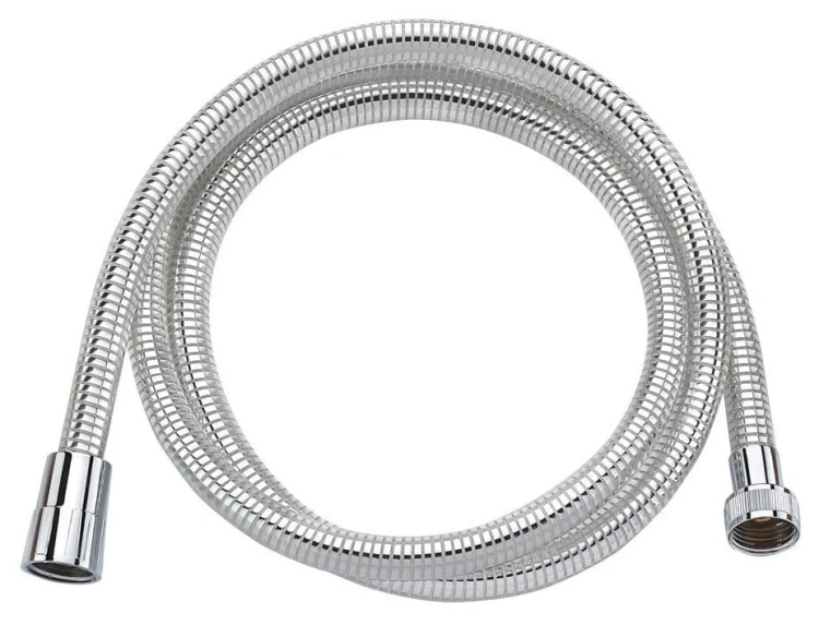LASER wąż prysznicowy plastikowy, 150cm, chrom/biały