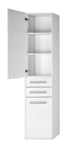 VEGA Szafka wysoka z koszem, 40x184x31cm, biała #2