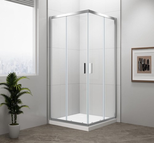 EASY kabina prysznicowa 900x800mm, szkło czyste