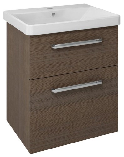 THEIA Szafka umywalkowa 56,4x70x44,2cm, 2 szuflady, sosna rustykalna