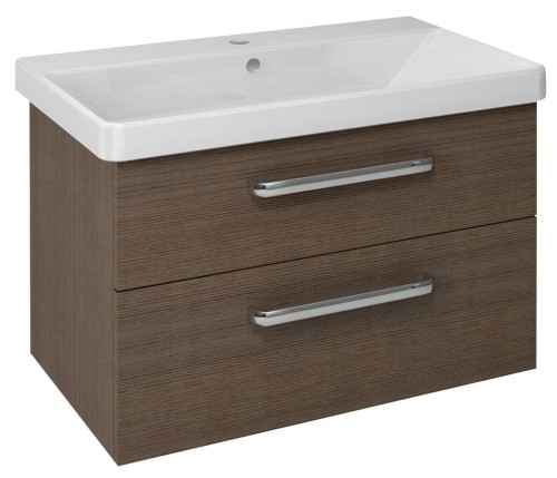 THEIA Szafka umywalkowa 75,6x50x44,2cm, 2 szuflady, sosna rustykalna